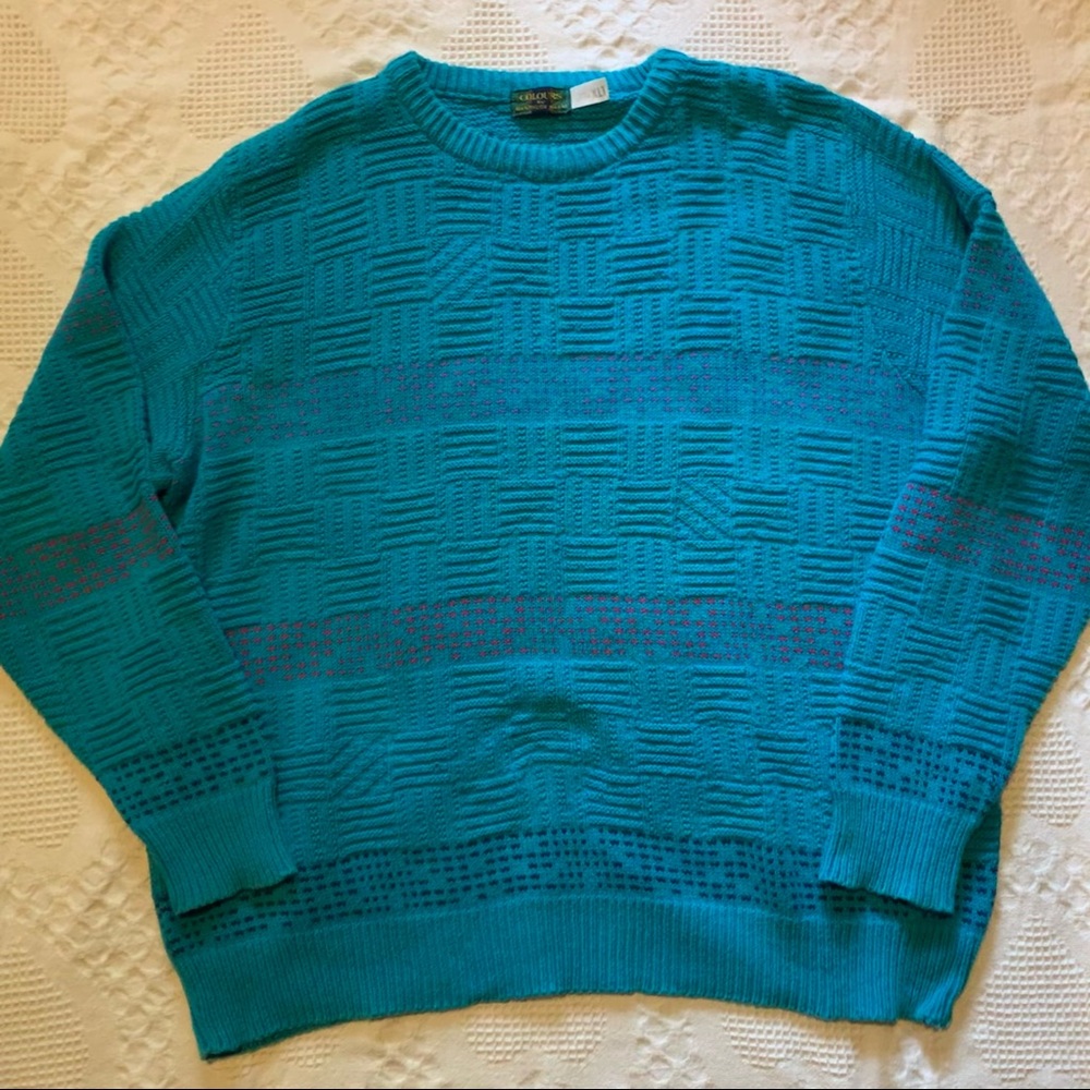 Vintage 80's Colours By Alexander Julian Sweater